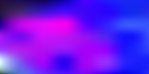 Dark multicolor vector blurred layout.