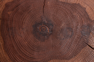 Naklejka premium A square wood tray isolated white, top view at the studio.
