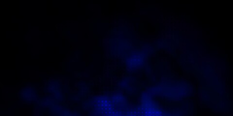 Dark BLUE vector background with bubbles. Abstract decorative design in gradient style with bubbles. Design for posters, banners.