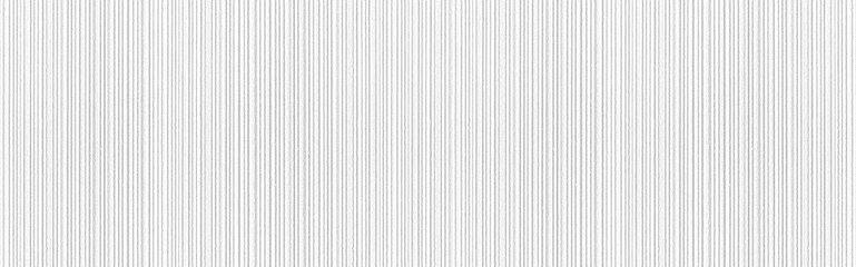 Obraz premium Panorama of Modern white stone wall with stripes texture and seamless background