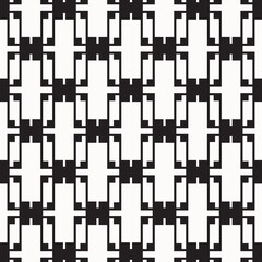 Abstract black geometric of rectangle and square pattern on white background.