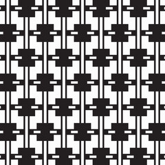 Abstract black geometric of rectangle and square pattern on white background.