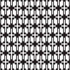 Abstract black geometric of rectangle and square pattern on white background.