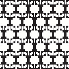 Abstract black geometric of rectangle and square pattern on white background.