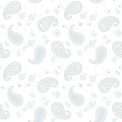 traditional Indian paisley pattern on background