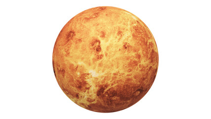 Venus planet white background isolated 