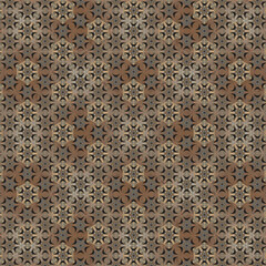 Kaleidoscope background pattern visible inside the eyelids when eyes closed