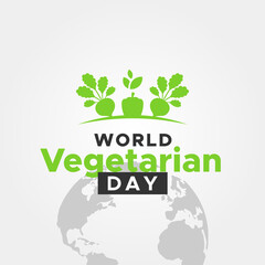 World Vegetarian Day Vector Design Illustration