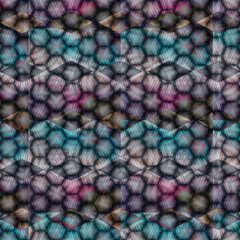 Fototapeta na wymiar Kaleidoscope background pattern visible inside the eyelids when eyes closed