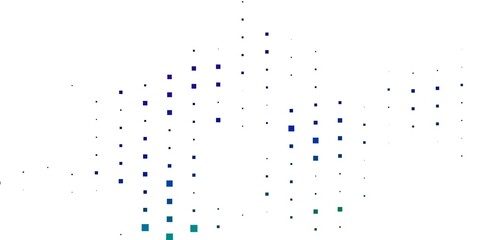 Dark Blue, Green vector template in rectangles. Illustration with a set of gradient rectangles. Pattern for commercials, ads.