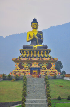 Statue of lord Buddha at Ravangla, Sikkim