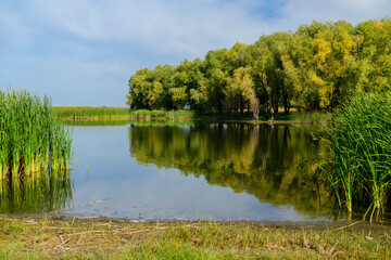 Landscape images on the Uса river