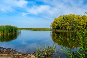 Landscape images on the Uса river