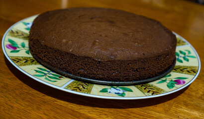 Plain boring chocolate cake with nothing