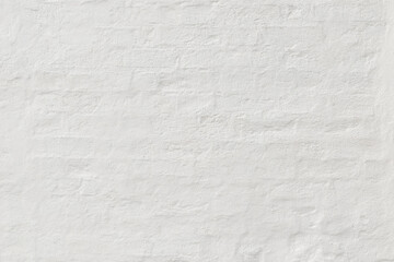 Obraz premium Retro white brick wall texture with plaster. Cool Brick plaster background
