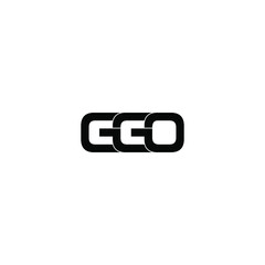ggo letter original monogram logo design