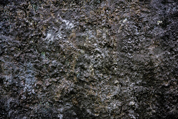 Old walls consisting of piles of red stones are characteristic of a building
