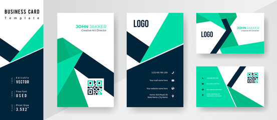 Creative Shape Business card template.