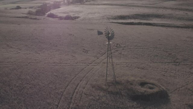old windmill in feild