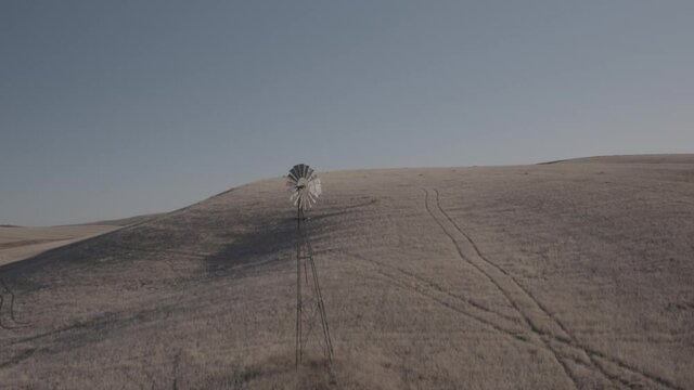 old windmill in feild