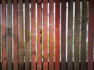 Fototapeta premium Close up old wood material background for wall Vintage.