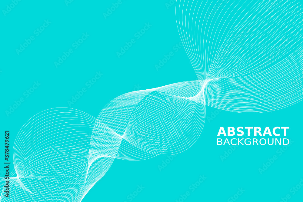 Poster abstract wave element for design. digital frequency track equalizer. stylized line art background. v