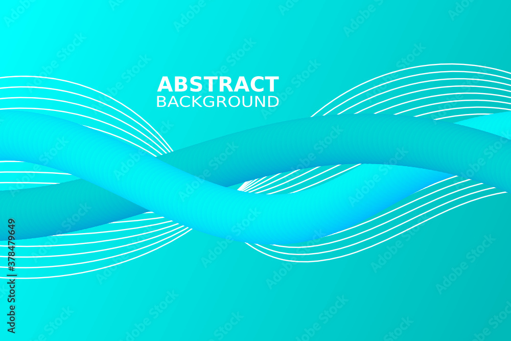 Poster abstract wave element for design. digital frequency track equalizer. stylized line art background. v