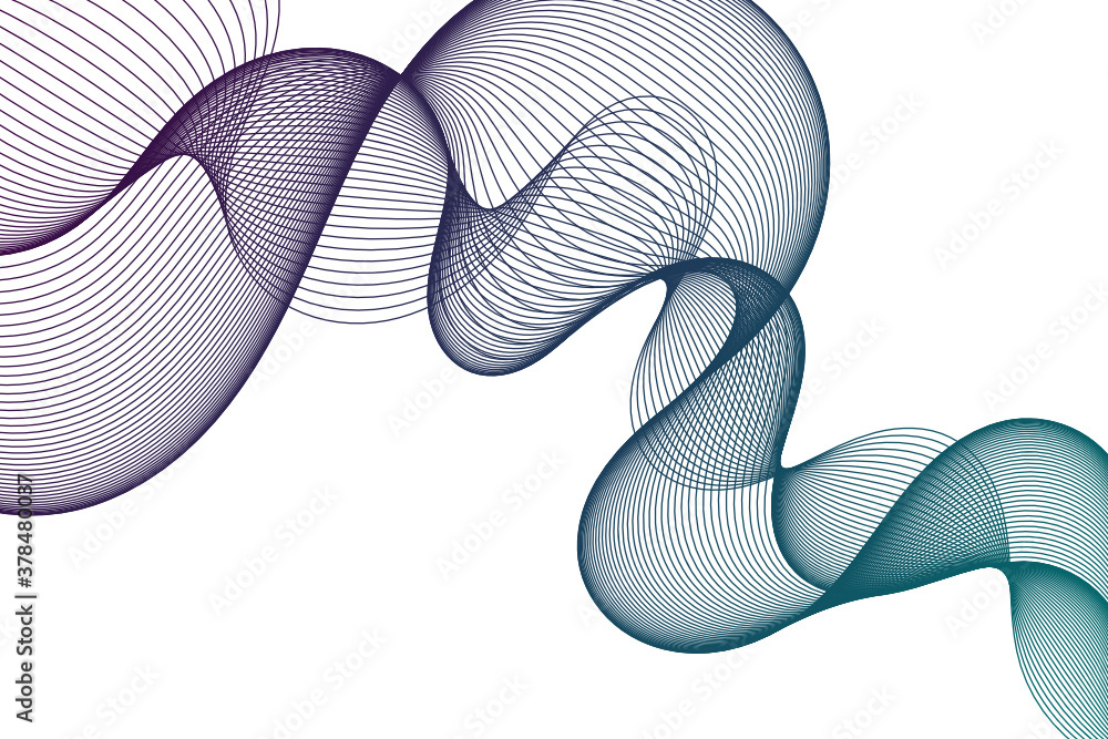 Poster abstract wave element for design. digital frequency track equalizer. stylized line art background. v