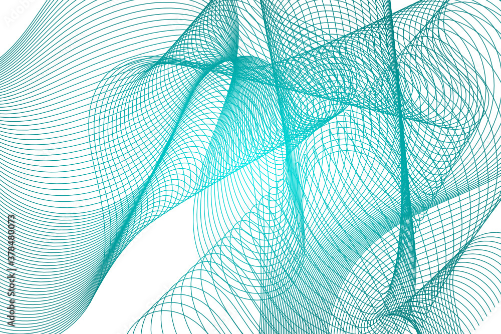 Poster abstract wave element for design. digital frequency track equalizer. stylized line art background. v