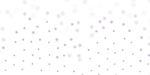 Light purple vector doodle background with flowers.