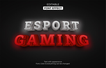 E-sport gaming style, Editable font effect