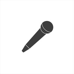 microphone icon on white background. EPS10 vector