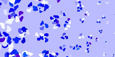 Light blue vector pattern with abstract shapes.
