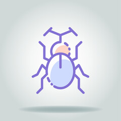 bug colorful icon
