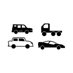 Naklejka premium Car icon logo, vector design