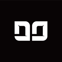 D D letter monogram style initial logo template