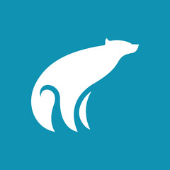 polar bear logo design idea
