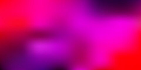Dark pink, yellow vector blur drawing.