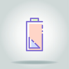 battery half colorful icon
