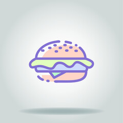 
burger colorful icon

