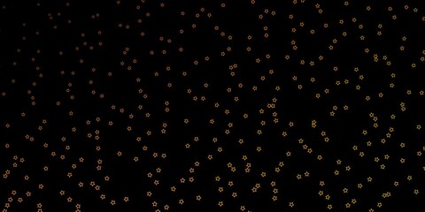 Dark Red, Yellow vector pattern with abstract stars. Shining colorful illustration with small and big stars. Theme for cell phones.