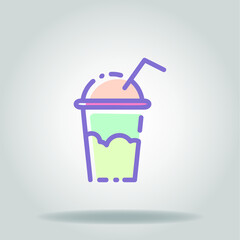 coffee cafe colorful icon
