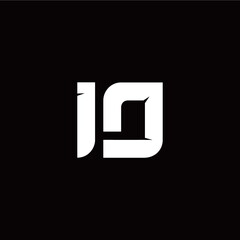 I D letter monogram style initial logo template