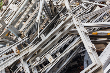 Scrap yard, metal for recycling, acceptance of non-ferrous metal.