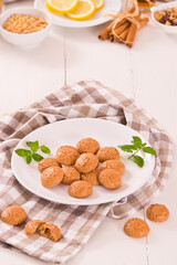Amaretti cookies.	