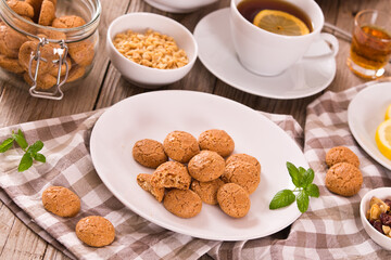 Amaretti cookies.	