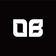 O B letter monogram style initial logo template