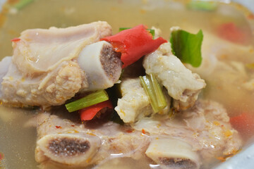 Tom Yum, Pork Ribs, Soft Bone, Thai Street Food