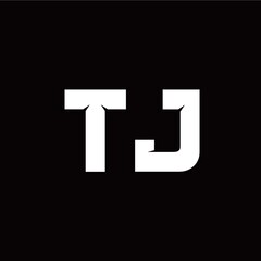 Fototapeta premium T J letter monogram style initial logo template