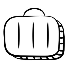 
Portfolio icon design, trendy vector of business bag 
